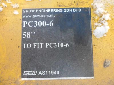 Cupa noua pentru excavator Komatsu