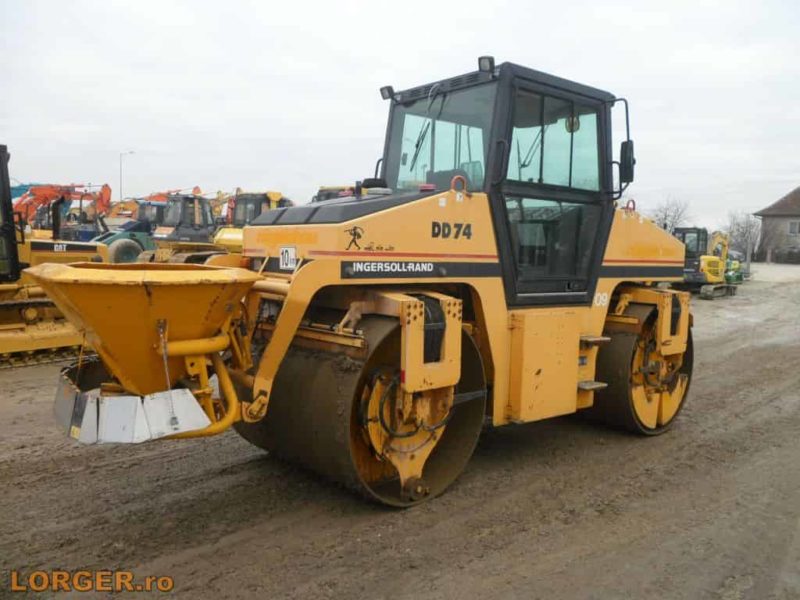 Compactor tandem Ingersoll-Rand ABG DD74 cu sararita