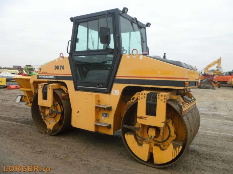 Compactor tandem Ingersoll-Rand ABG DD74 cu sararita