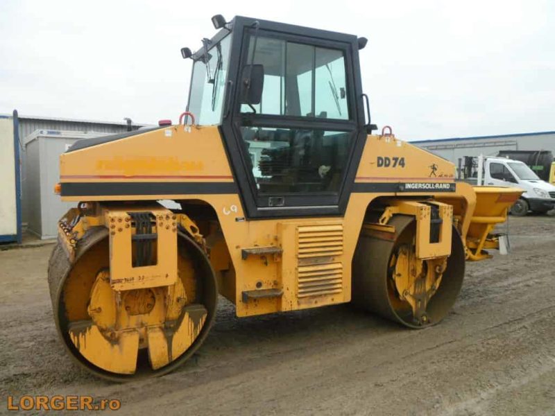 Compactor tandem Ingersoll-Rand ABG DD74 cu sararita