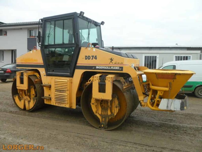 Compactor tandem Ingersoll-Rand ABG DD74 cu sararita
