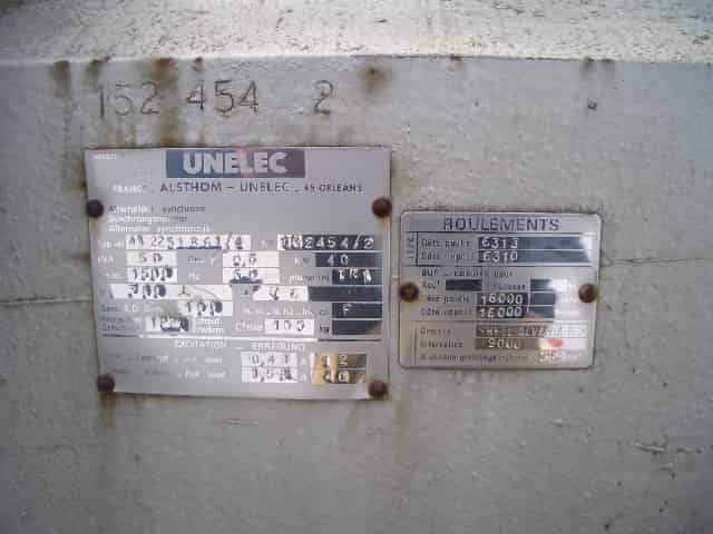 Motor-Generator Unelec Syncrogenerator