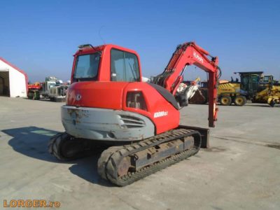 Excavator pe senile de cauciuc Kubota KX080-3