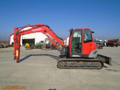 Excavator pe senile de cauciuc Kubota KX080-3